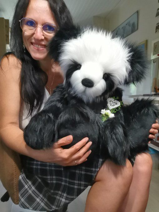 Asia ours panda de collection 65cm PIECE UNIQUE