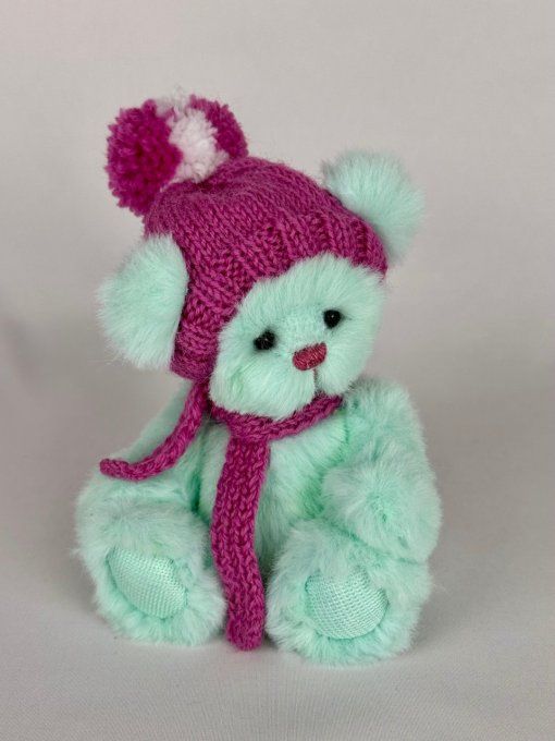 Mint ours en peluche miniature de collection 14cm