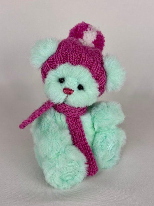 Mint ours en peluche miniature de collection 14cm