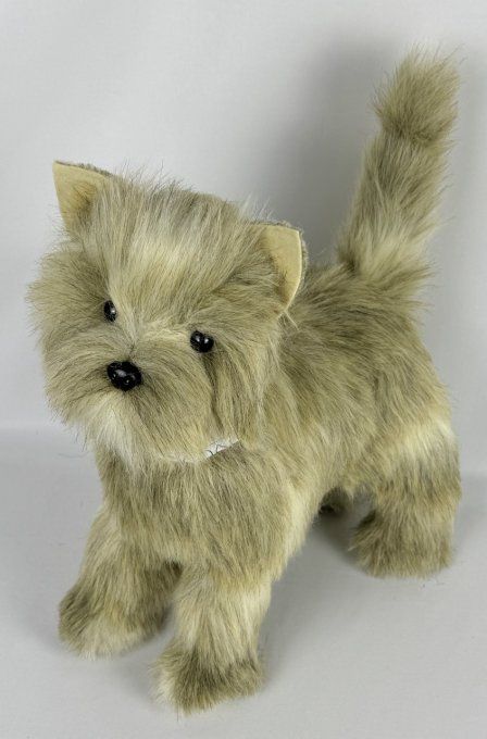 Slipper chiot réaliste Cairn terrier de collection 34cm x 33 cm