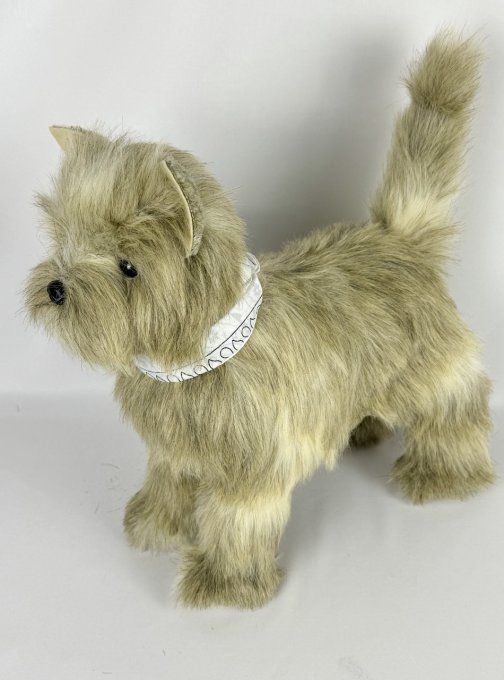 Slipper chiot réaliste Cairn terrier de collection 34cm x 33 cm