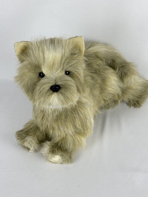 Slipper chiot réaliste Cairn terrier de collection 34cm x 33 cm